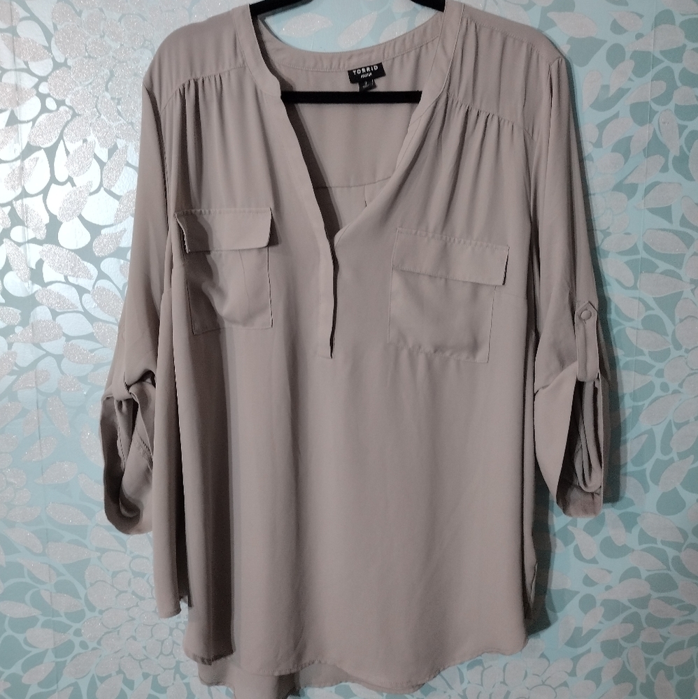 Torrid 3x gray top